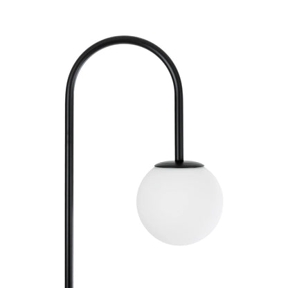 CORDELIA KLV-102-0005 Επιδαπέδιο Φωτιστικό για Λάμπα με Ντουί 1 x E27 AC 220-240V IP20 - Μαύρο Ματ & Λευκό - Μ30 x Π34 x Υ180