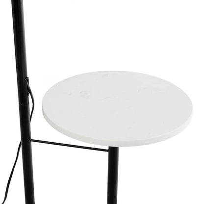 CORDELIA KLV-102-0005 Επιδαπέδιο Φωτιστικό για Λάμπα με Ντουί 1 x E27 AC 220-240V IP20 - Μαύρο Ματ & Λευκό - Μ30 x Π34 x Υ180