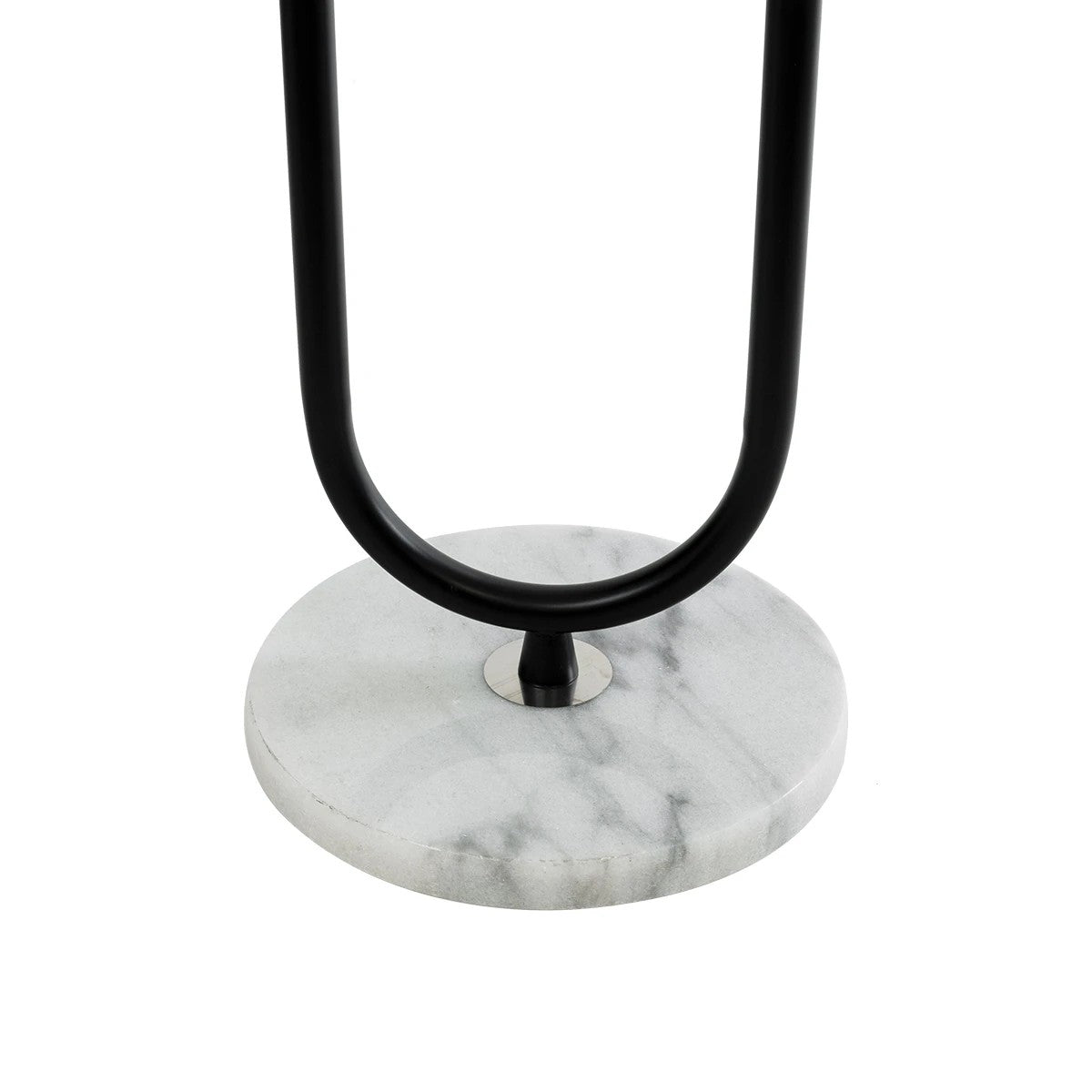 CORDELIA KLV-102-0005 Επιδαπέδιο Φωτιστικό για Λάμπα με Ντουί 1 x E27 AC 220-240V IP20 - Μαύρο Ματ & Λευκό - Μ30 x Π34 x Υ180