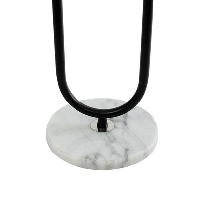 CORDELIA KLV-102-0005 Επιδαπέδιο Φωτιστικό για Λάμπα με Ντουί 1 x E27 AC 220-240V IP20 - Μαύρο Ματ & Λευκό - Μ30 x Π34 x Υ180