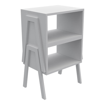 ΚΟΜΟΔΙΝΟ JAKE ΜΕΛΑΜΙΝΗ ΣΕ ΛΕΥΚΟ 48x35x49