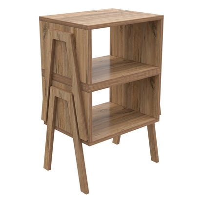ΚΟΜΟΔΙΝΟ JAKE ΜΕΛΑΜΙΝΗ ΣΕ ΦΥΣΙΚΟ ΞΥΛΟΥ 48x35x49