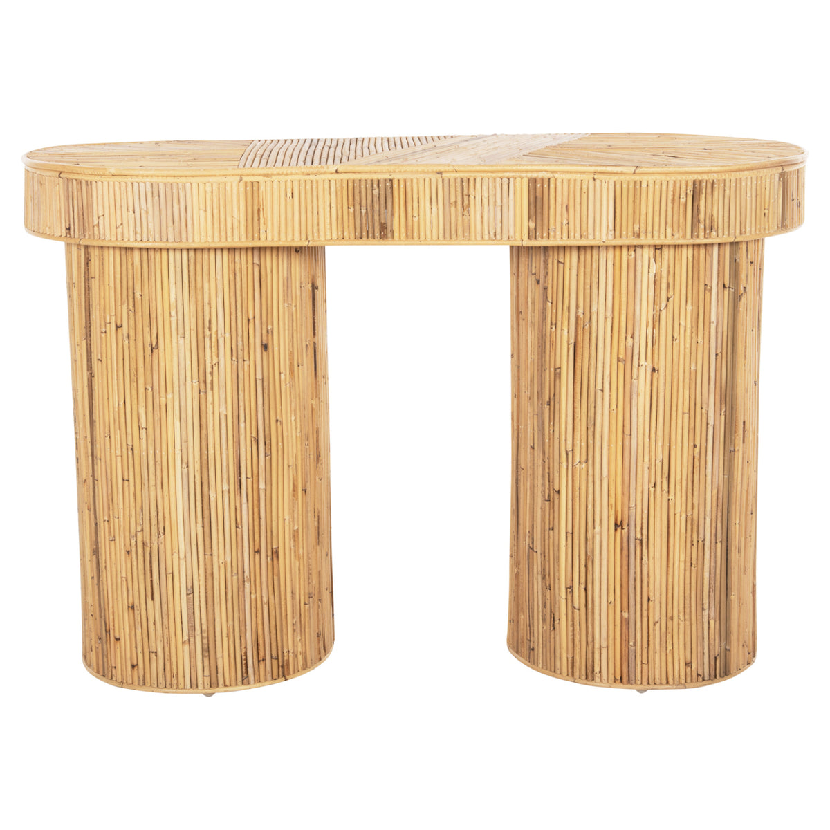 ΚΟΝΣΟΛΑ ΟΒΑΛ GATSBY ΦΥΣΙΚΟ RATTAN ΣΕ ΦΥΣΙΚΟ ΧΡΩΜΑ 110x45x74,5
