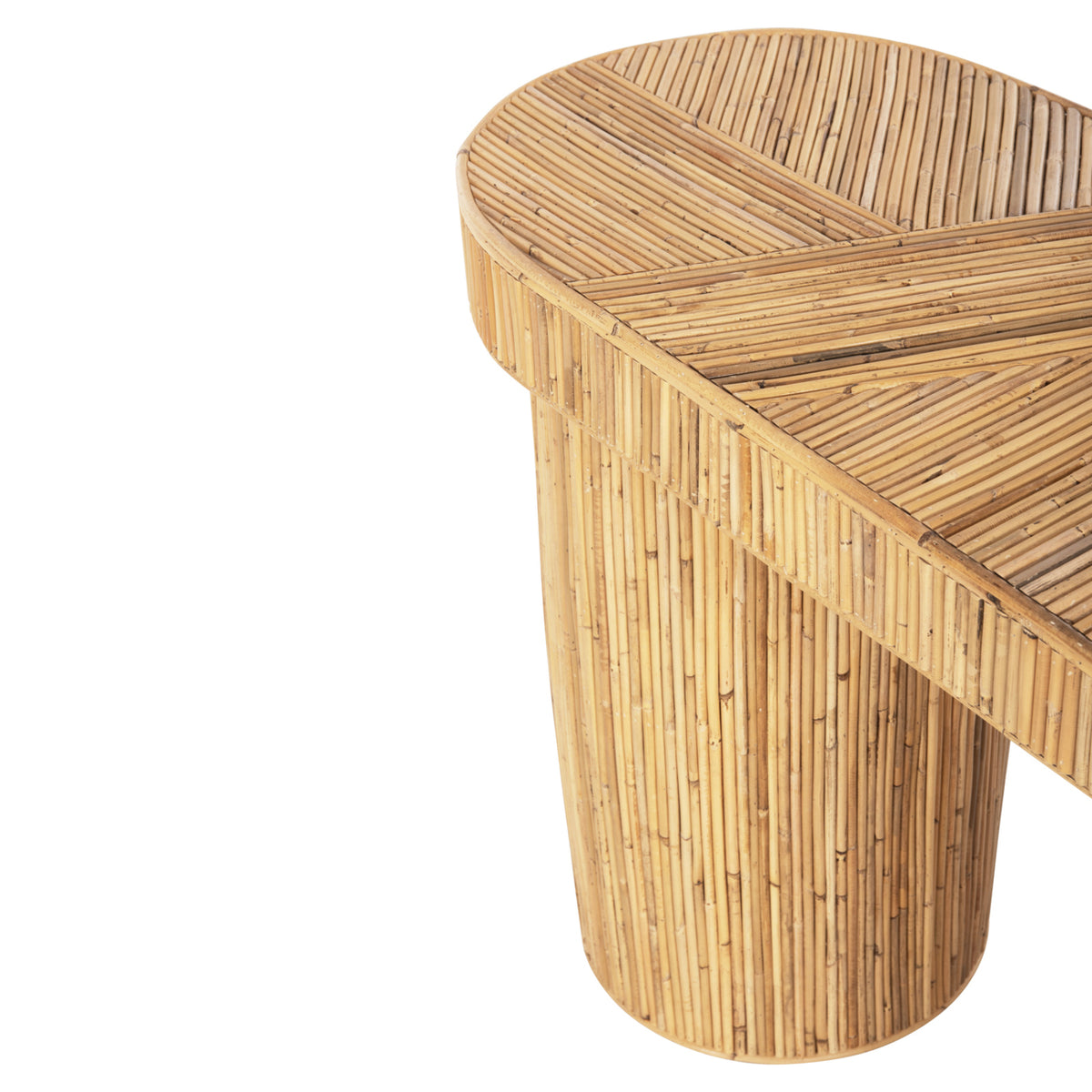 ΚΟΝΣΟΛΑ ΟΒΑΛ GATSBY ΦΥΣΙΚΟ RATTAN ΣΕ ΦΥΣΙΚΟ ΧΡΩΜΑ 110x45x74,5
