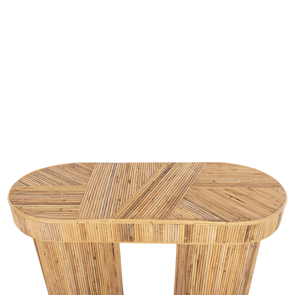 ΚΟΝΣΟΛΑ ΟΒΑΛ GATSBY ΦΥΣΙΚΟ RATTAN ΣΕ ΦΥΣΙΚΟ ΧΡΩΜΑ 110x45x74,5