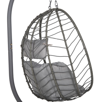 ΚΡΕΜΑΣΤΗ ΠΟΛΥΘΡΟΝΑ ΦΩΛΙΑ MILLIE ΜΕΤΑΛΛΟ ΣΥΝΘ. RATTAN ΓΚΡΙ 90x75x190