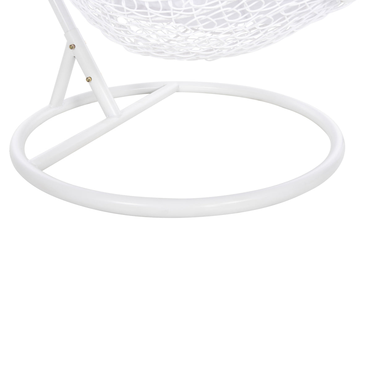 ΚΡΕΜΑΣΤΗ ΠΟΛΥΘΡΟΝΑ ΦΩΛΙΑ MILLIE ΜΕΤΑΛΛΟ ΣΥΝΘ. RATTAN ΛΕΥΚΟ Φ95x195