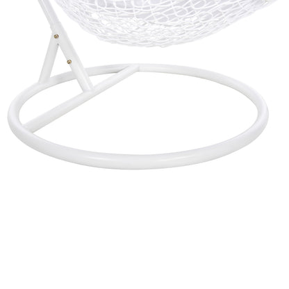 ΚΡΕΜΑΣΤΗ ΠΟΛΥΘΡΟΝΑ ΦΩΛΙΑ MILLIE ΜΕΤΑΛΛΟ ΣΥΝΘ. RATTAN ΛΕΥΚΟ Φ95x195