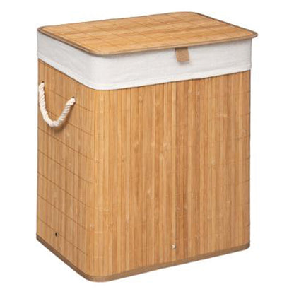 Καλάθι Απλύτων Natural Χρώμα Φυσικό-Λευκό 40x30x50