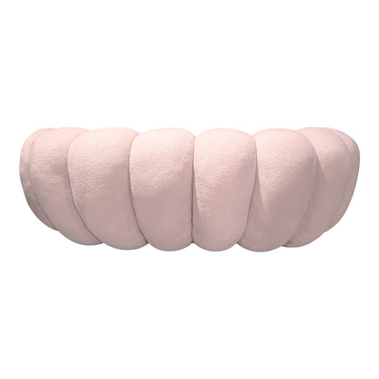 Καναπές Embrace Μπουκλέ Ύφασμα σε Ροζ Απόχρωση 180x105x65