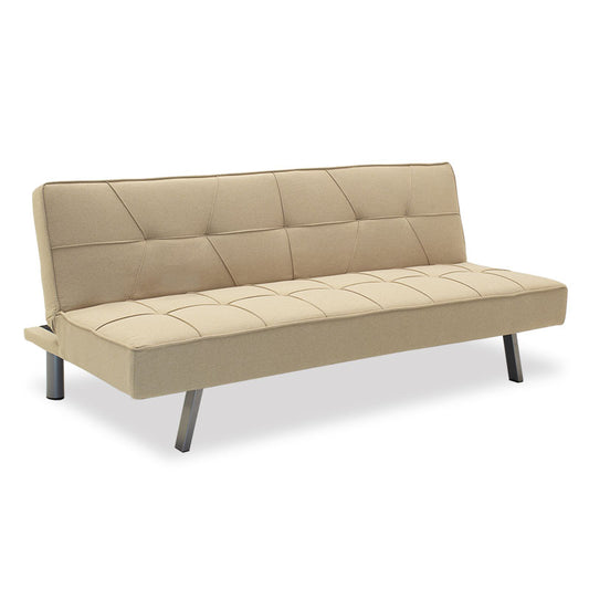 Καναπές-Κρεβάτι Travis 3θέσιος με Ύφασμα Μπεζ 175x83x74