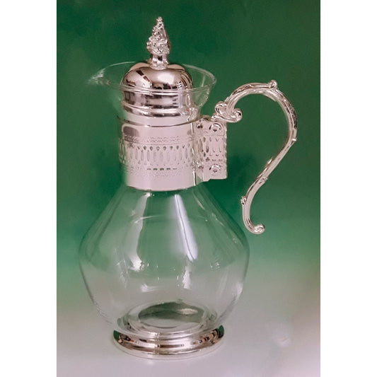 Κανάτα Γυάλινη Επάργυρη 1500ml