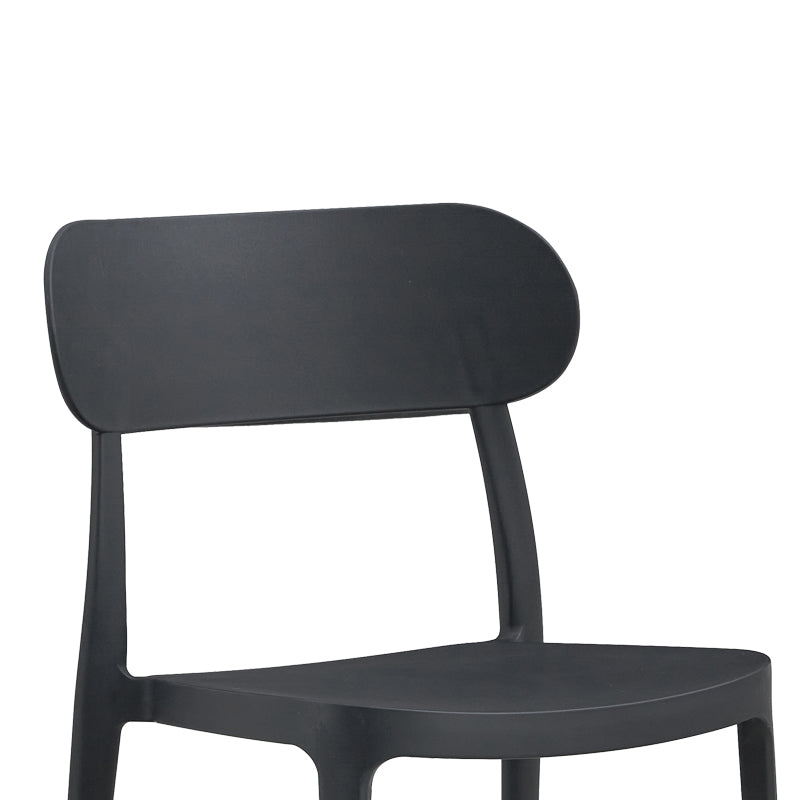 Καρέκλα Amvroan Στοιβαζόμενη με UV Protection Ανθρακί PP 51x49x79.5
