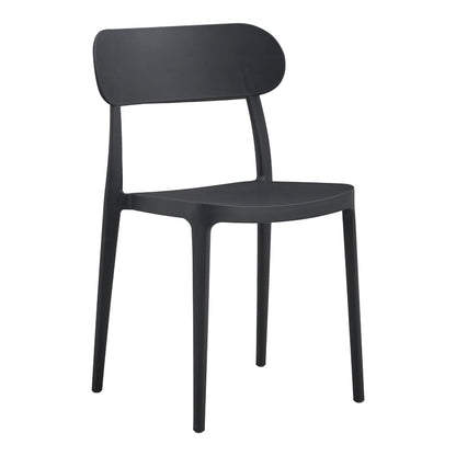 Καρέκλα Amvroan Στοιβαζόμενη με UV Protection Ανθρακί PP 51x49x79.5