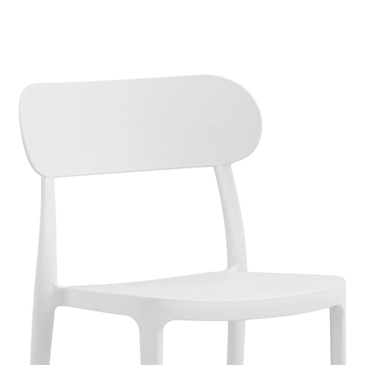 Καρέκλα Amvroan Στοιβαζόμενη με UV Protection Λευκό PP 51x49x79.5