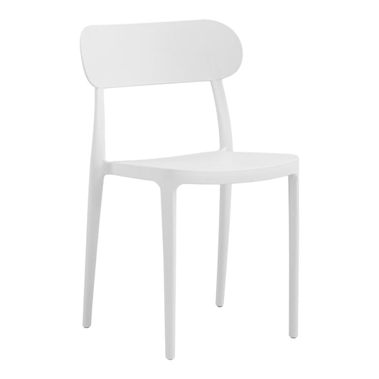Καρέκλα Amvroan Στοιβαζόμενη με UV Protection Λευκό PP 51x49x79.5