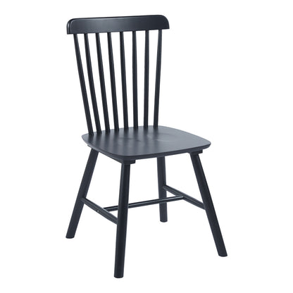 Καρέκλα Bristol Rubberwood σε Μαύρη Απόχρωση 45x51x86