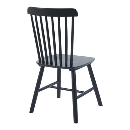 Καρέκλα Bristol Rubberwood σε Μαύρη Απόχρωση 45x51x86