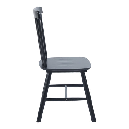 Καρέκλα Bristol Rubberwood σε Μαύρη Απόχρωση 45x51x86