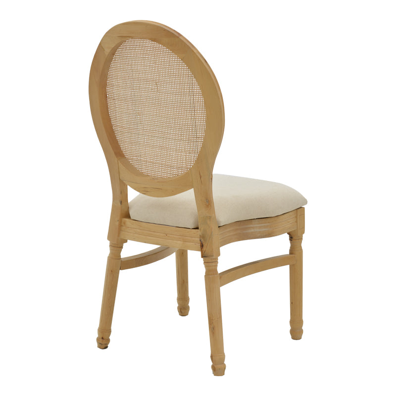Καρέκλα Canco Φυσικό Rubberwood-Φυσικό Rattan 50x55x98