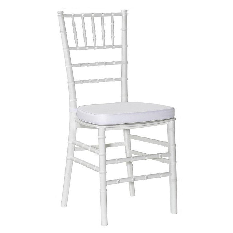 Καρέκλα Chiavari-PP Λευκή με Μαξιλάρι 45x40x94