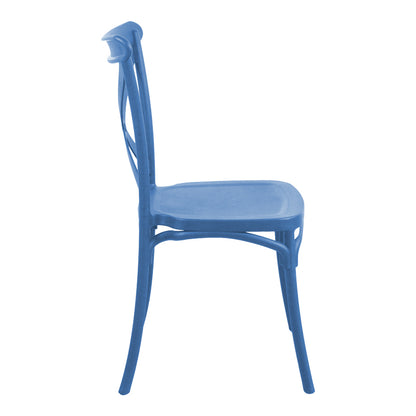 Καρέκλα Crossie PP σε Απόχρωση Μπλε 38x46.5x82