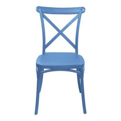 Καρέκλα Crossie PP σε Απόχρωση Μπλε 38x46.5x82