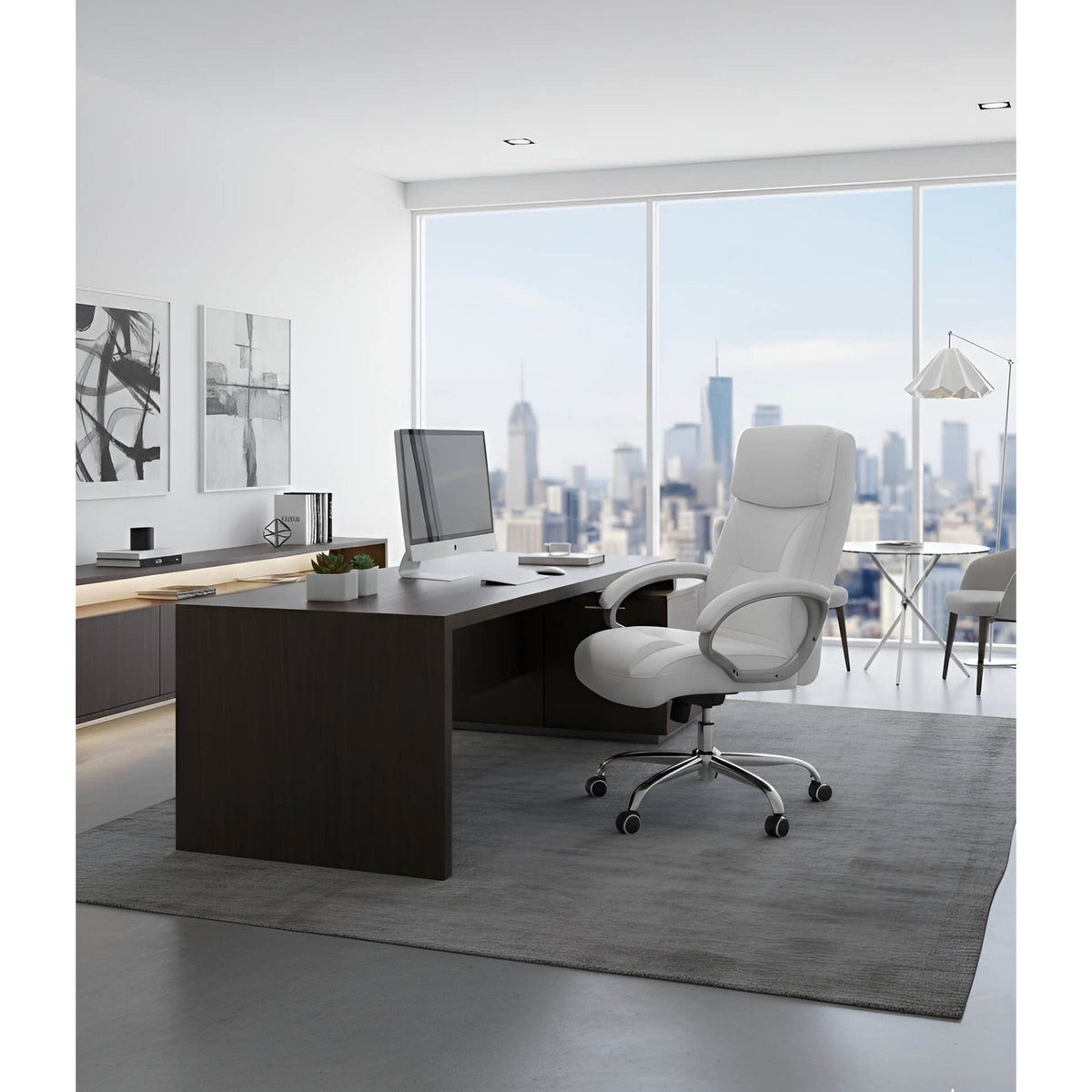Καρέκλα Διευθυντική Cinnabar Λευκό 54x60x107