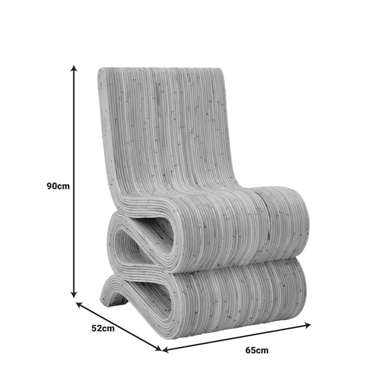 Καρέκλα Favorsy Rattan PE σε Φυσική Απόχρωση 65x52x90