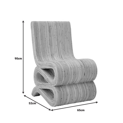 Καρέκλα Favorsy Rattan PE σε Φυσική Απόχρωση 65x52x90