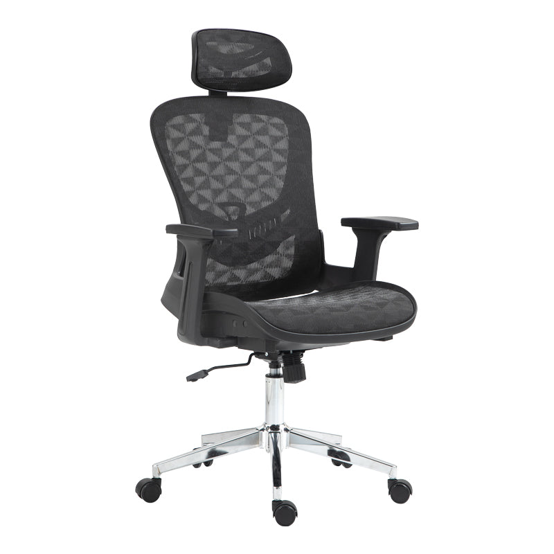 Καρέκλα Γραφείου Εργασίας Mergi Μαύρο Mesh 62x63x120