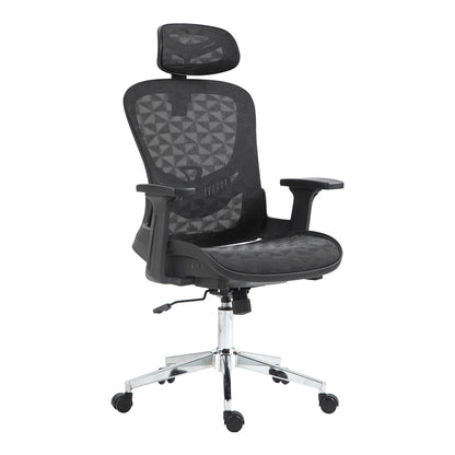 Καρέκλα Γραφείου Εργασίας Mergi Μαύρο Mesh 62x63x120