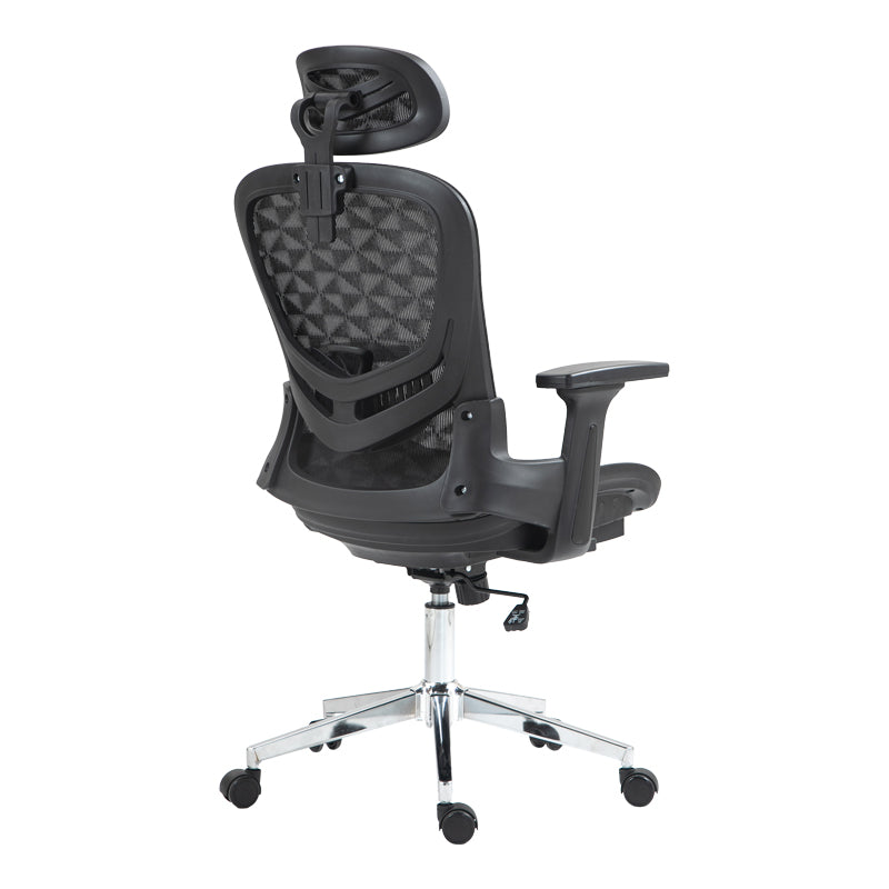 Καρέκλα Γραφείου Εργασίας Mergi Μαύρο Mesh 62x63x120