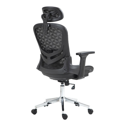 Καρέκλα Γραφείου Εργασίας Mergi Μαύρο Mesh 62x63x120