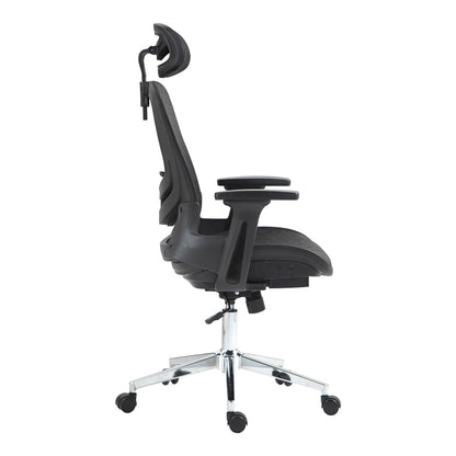 Καρέκλα Γραφείου Εργασίας Mergi Μαύρο Mesh 62x63x120