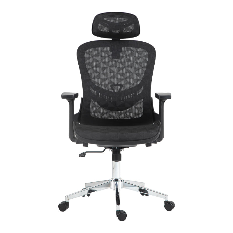 Καρέκλα Γραφείου Εργασίας Mergi Μαύρο Mesh 62x63x120