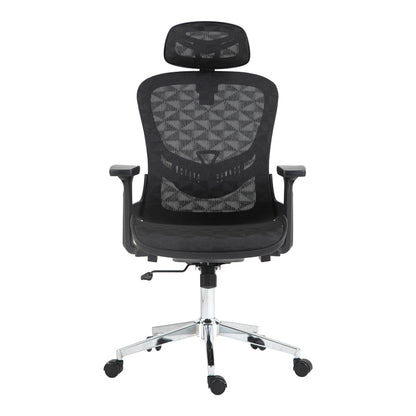 Καρέκλα Γραφείου Εργασίας Mergi Μαύρο Mesh 62x63x120
