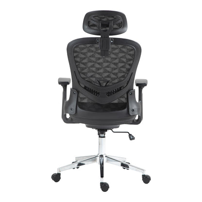 Καρέκλα Γραφείου Εργασίας Mergi Μαύρο Mesh 62x63x120