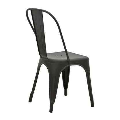 Καρέκλα Utopia Μαύρο Ματ Μέταλλο 44x44x85