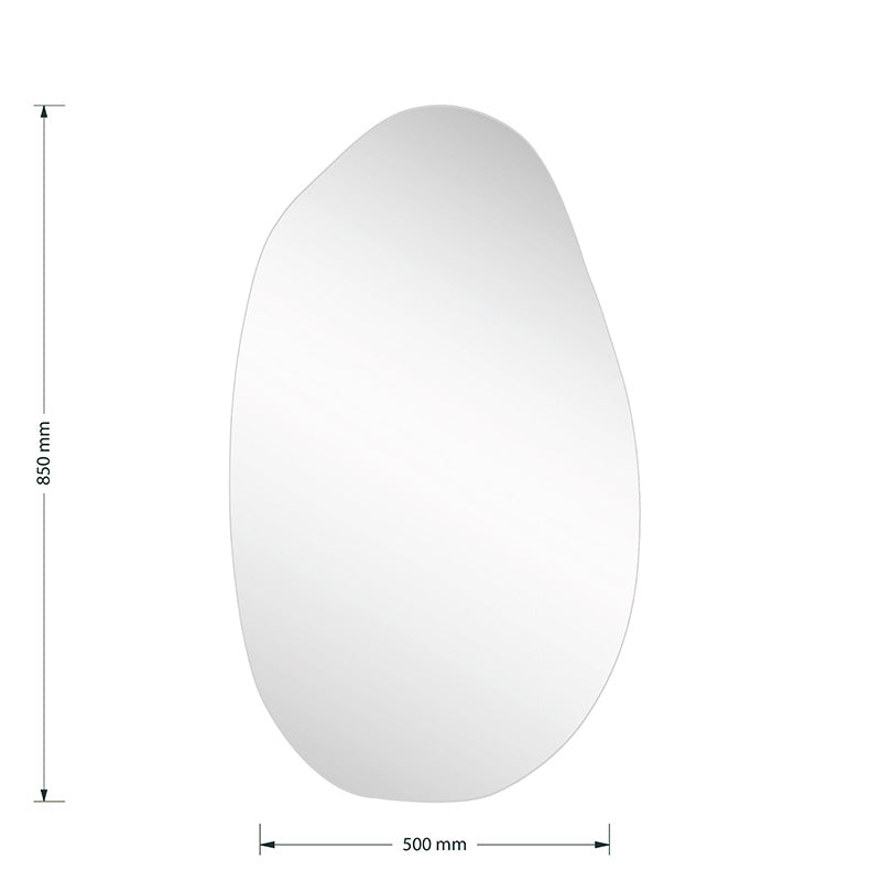 Καθρέπτης Frameless 2 Μαύρο 50x1.2x85