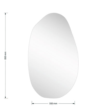 Καθρέπτης Frameless 2 Μαύρο 50x1.2x85