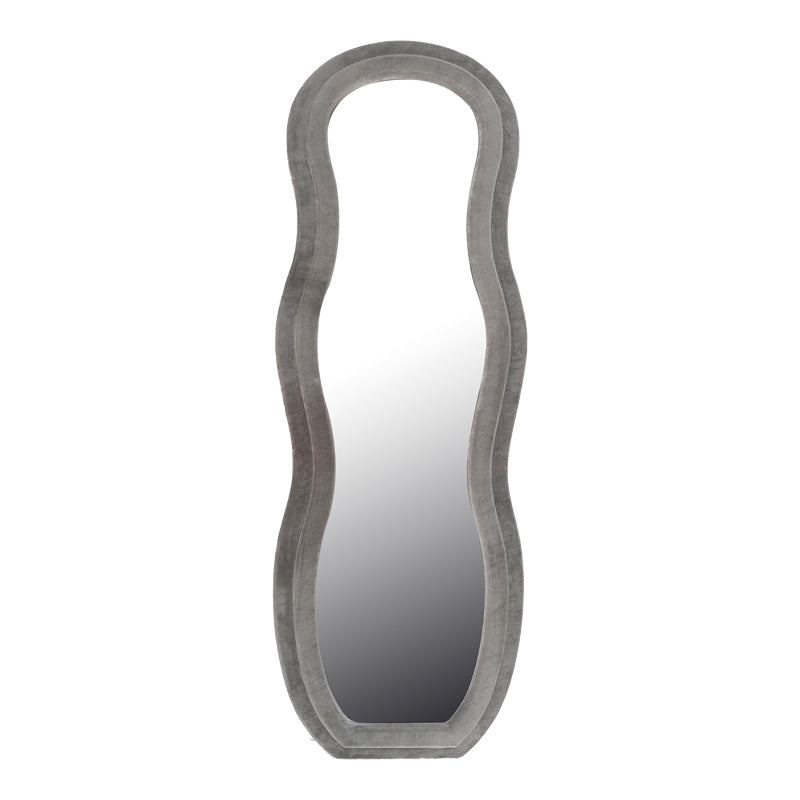 Καθρέπτης Glinde Βελούδο σε Γκρι Απόχρωση 50x3.3x150