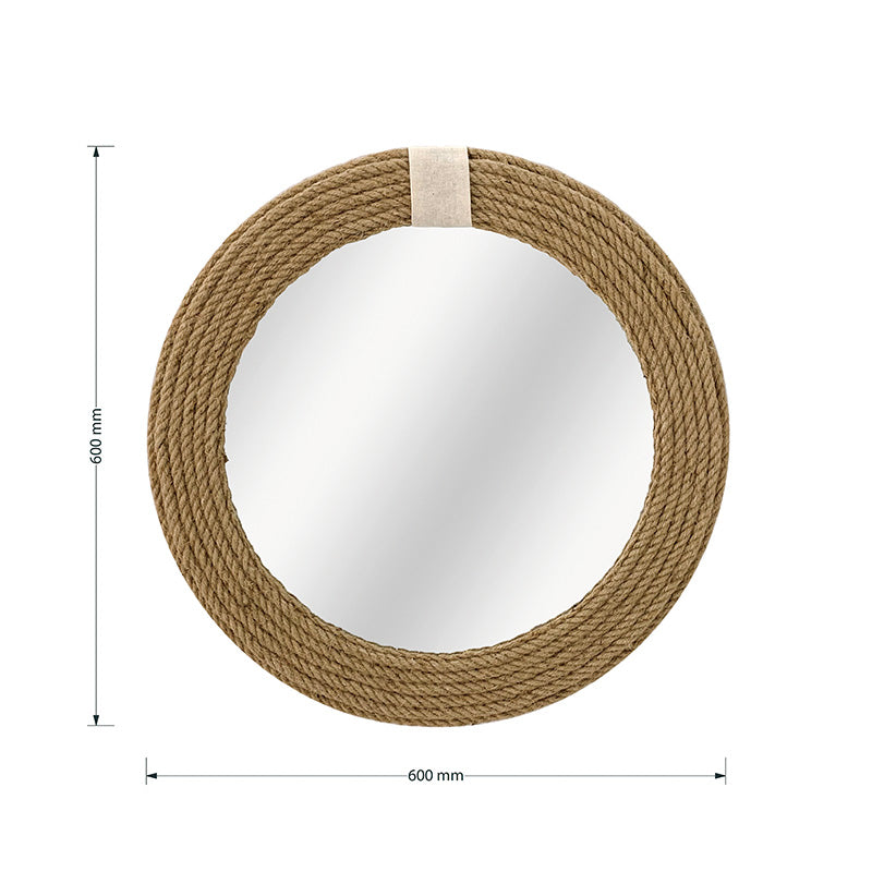 Καθρέπτης Rope Φυσικό 60x2X60