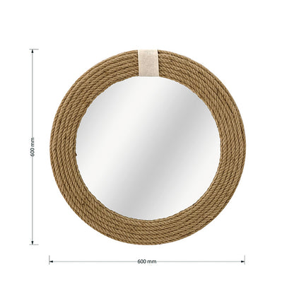 Καθρέπτης Rope Φυσικό 60x2X60