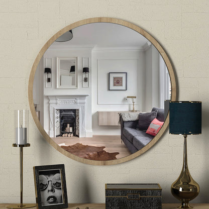 Καθρέπτης Τοίχου Glob Χρώμα Sapphire Oak 59x2x59