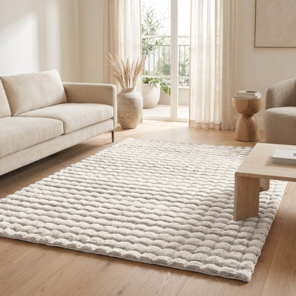 Χαλί Bubble Art 9662 133x190εκ Εκρού
