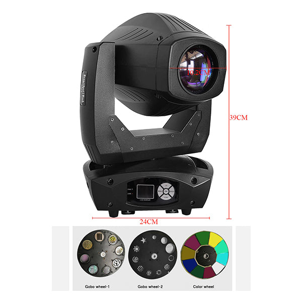 Κινούμενη Ρομποτική Κεφαλή Cyclop PRO 4in1 BEAM - WASH - SPOT - ZOOM 7°-21° 1*200 Watt White 7500K OSRAM LED RGBW 230V DMX512 51154