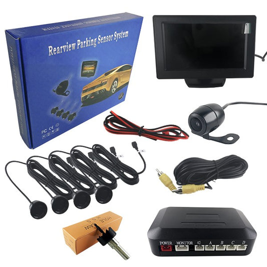 Kit Αισθητήρα Παρκαρίσματος με 4 Αισθητήρες Camera και Οθόνη 77348