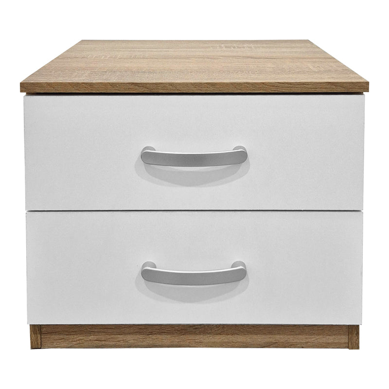 Κομοδίνο Athos σε Sonoma-Λευκή Απόχρωση 48x40x41.5