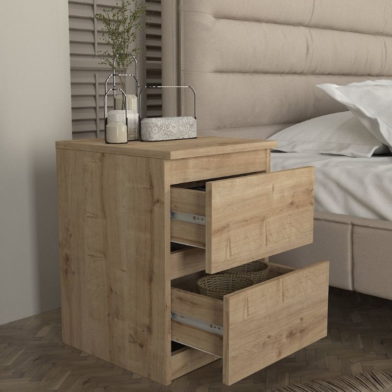 Κομοδίνο Breve Χρώμα Sapphire Oak 39,8x41,8x55